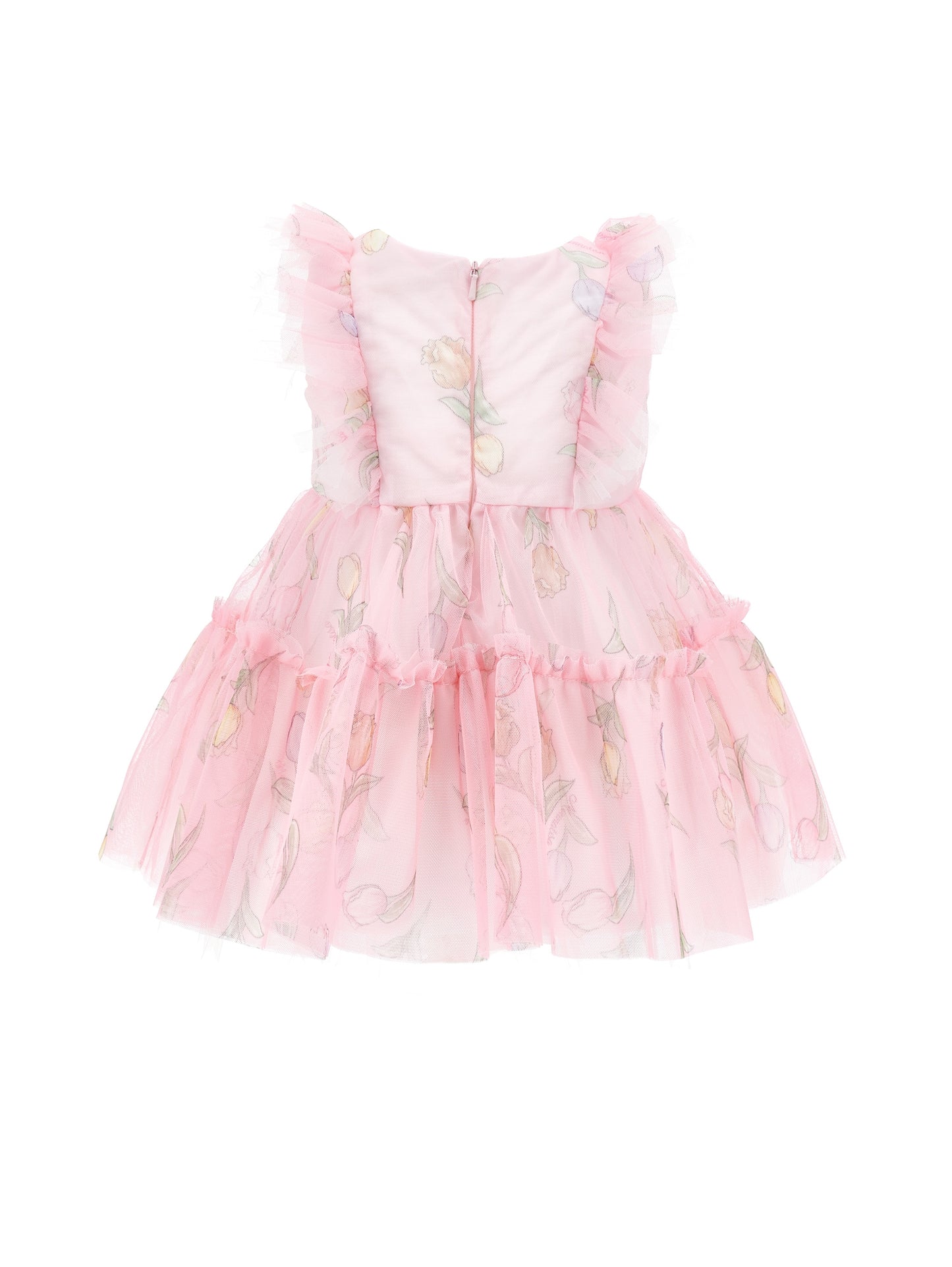 Tulip print tulle dress