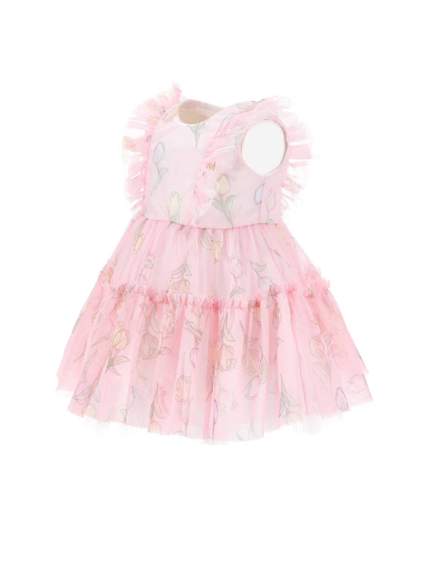 Tulip print tulle dress