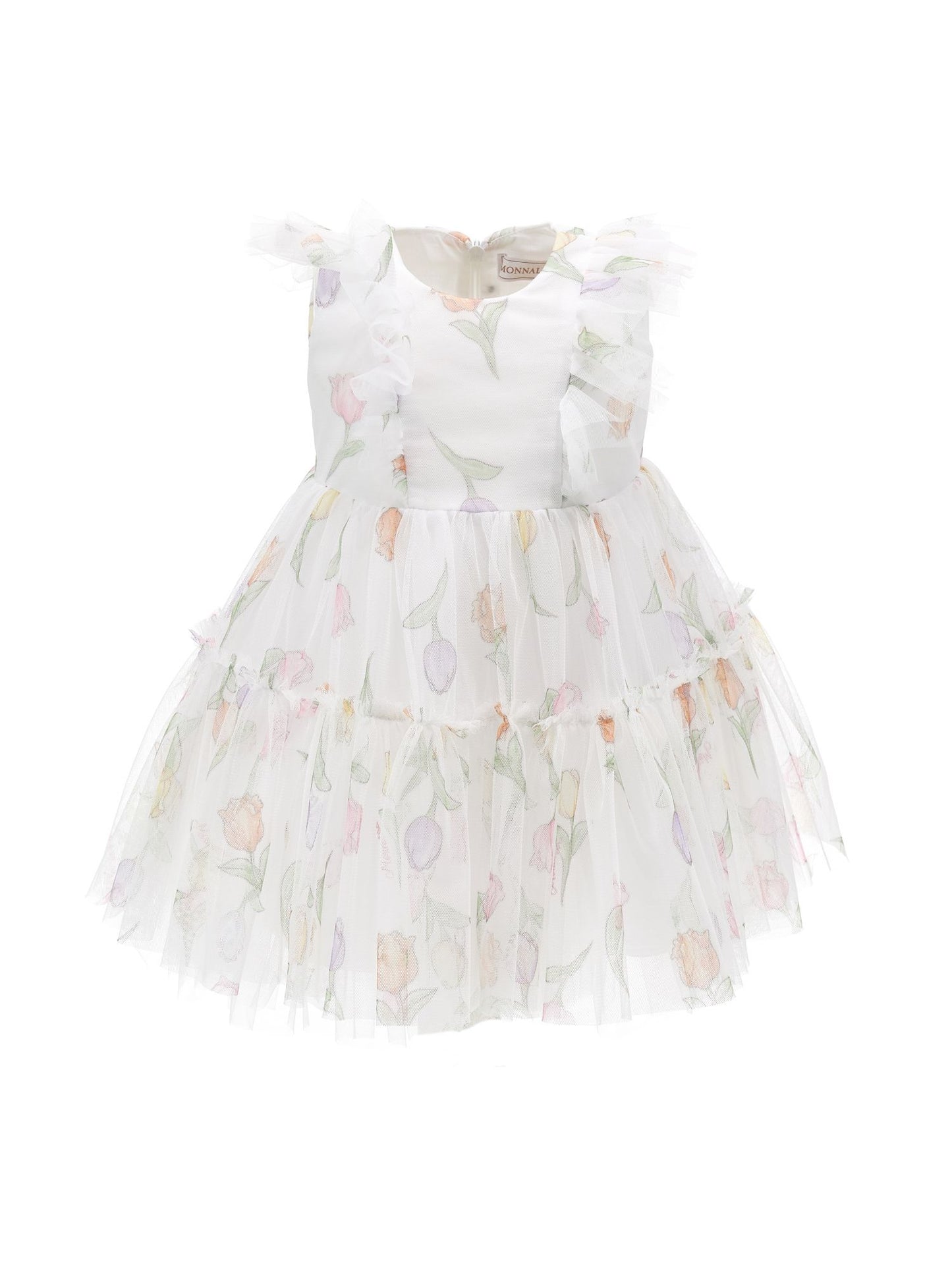 Tulip print tulle dress