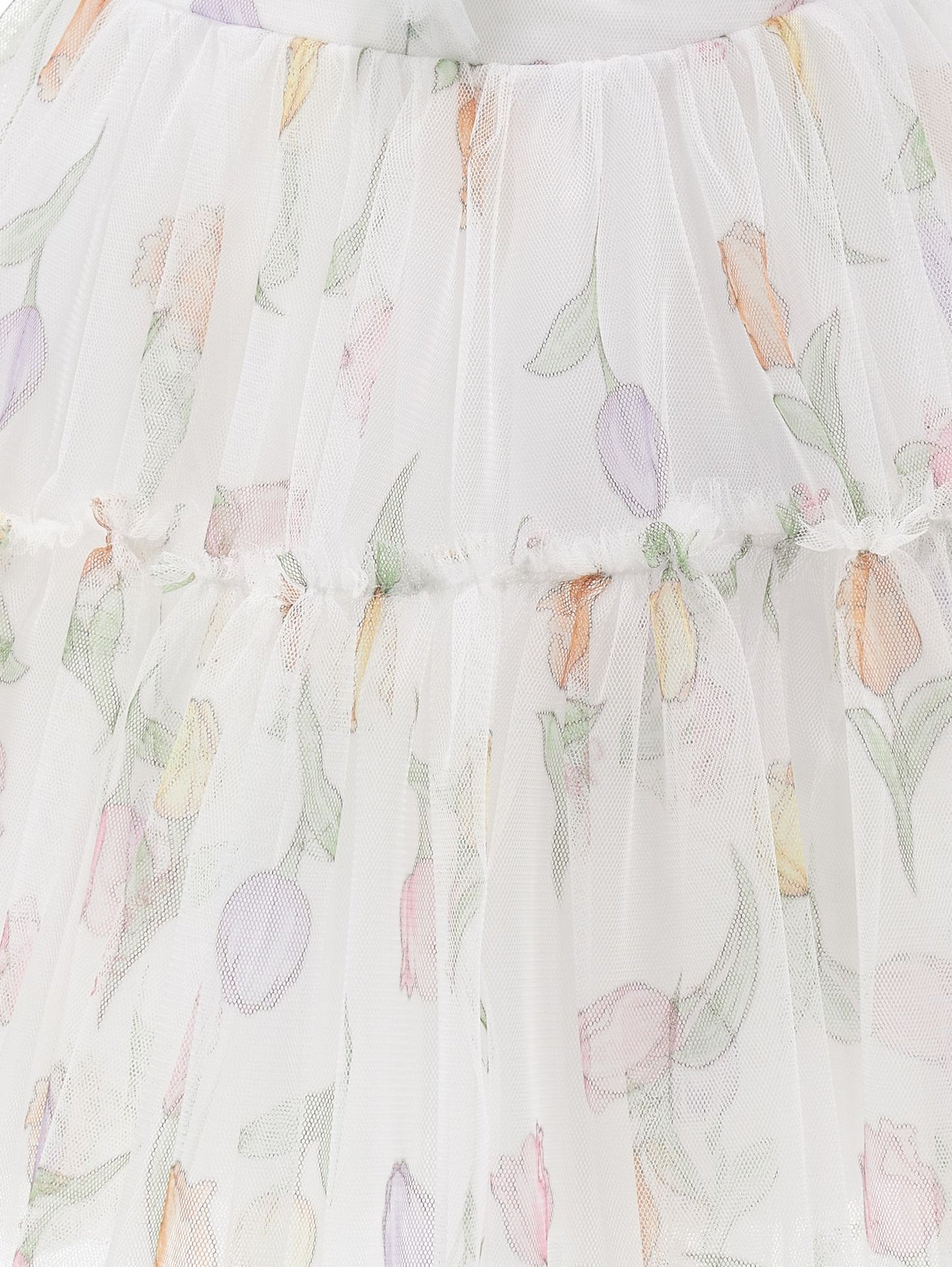 Tulip print tulle dress