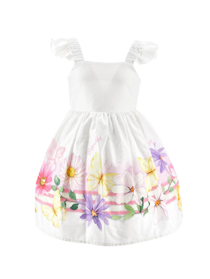 Floral poplin dress