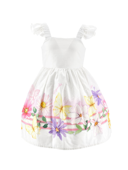 Floral poplin dress
