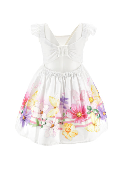 Floral poplin dress