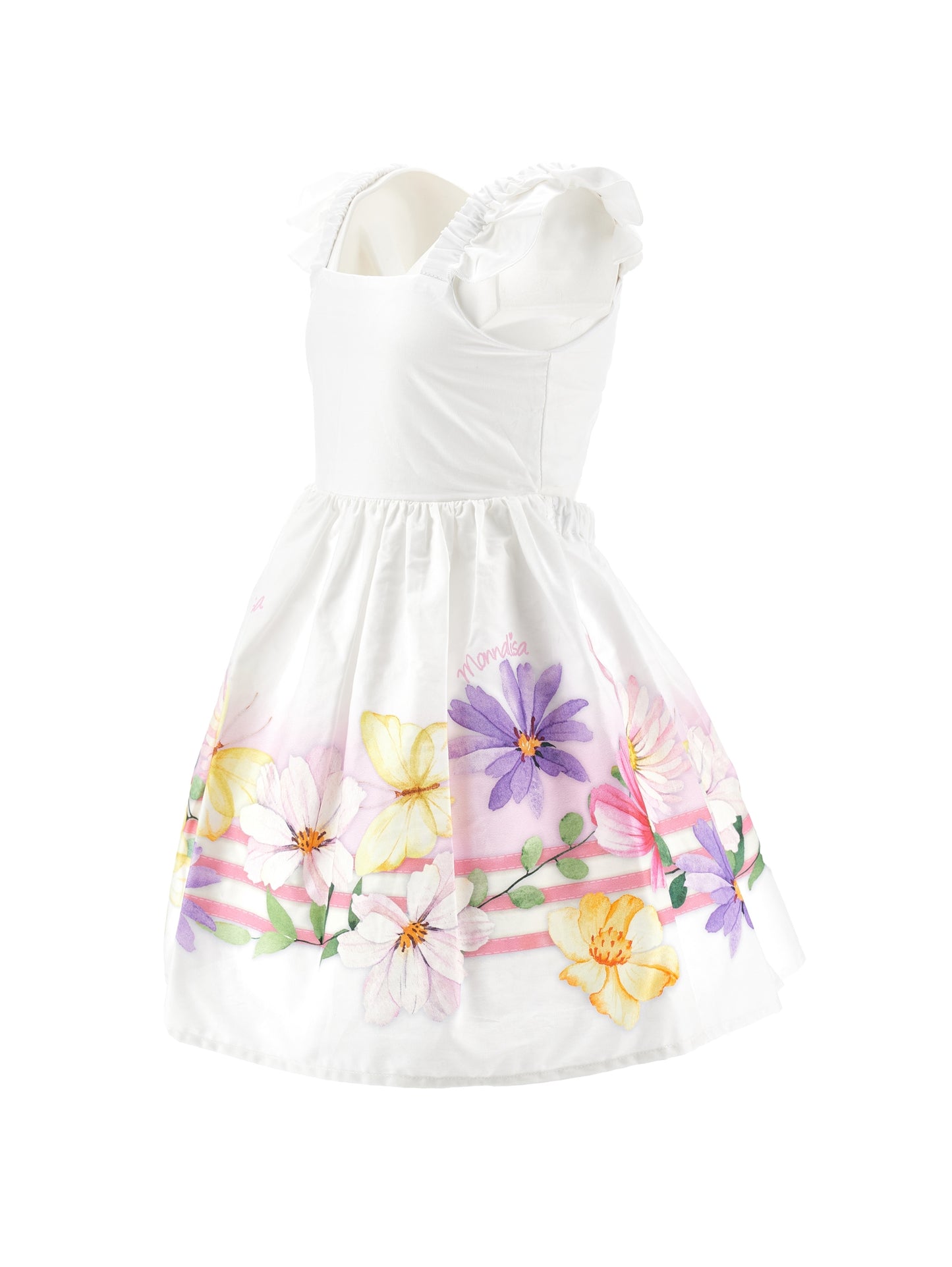 Floral poplin dress