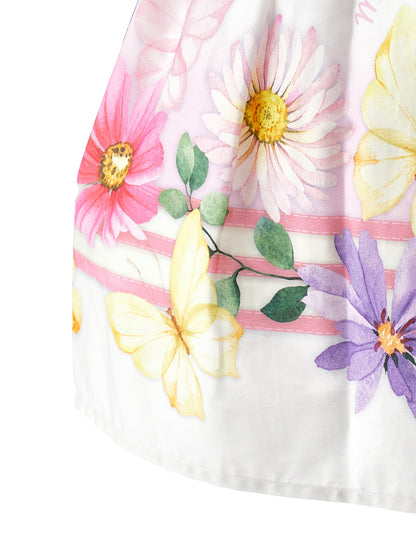Floral poplin dress