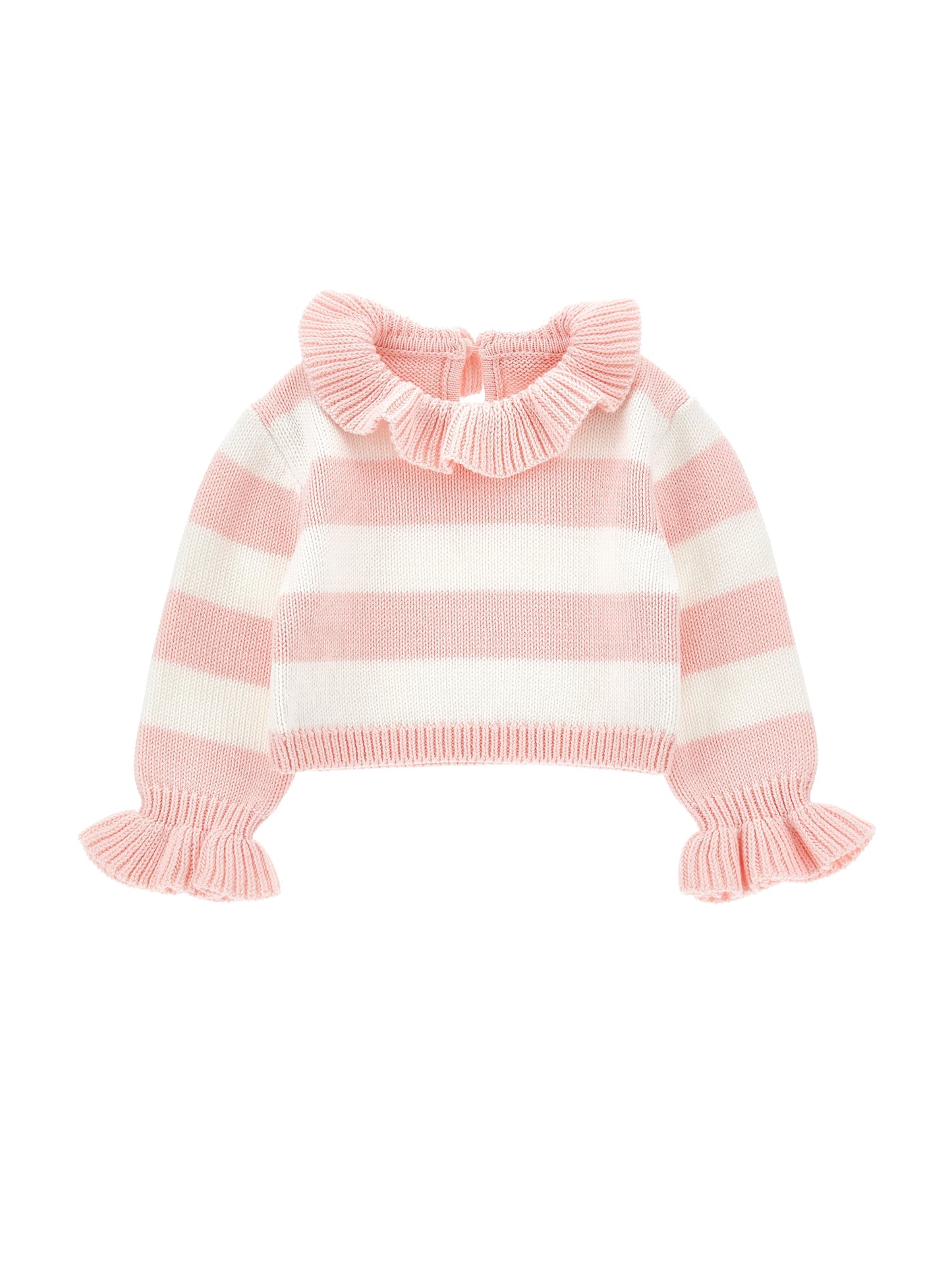 Wool sweater with collar