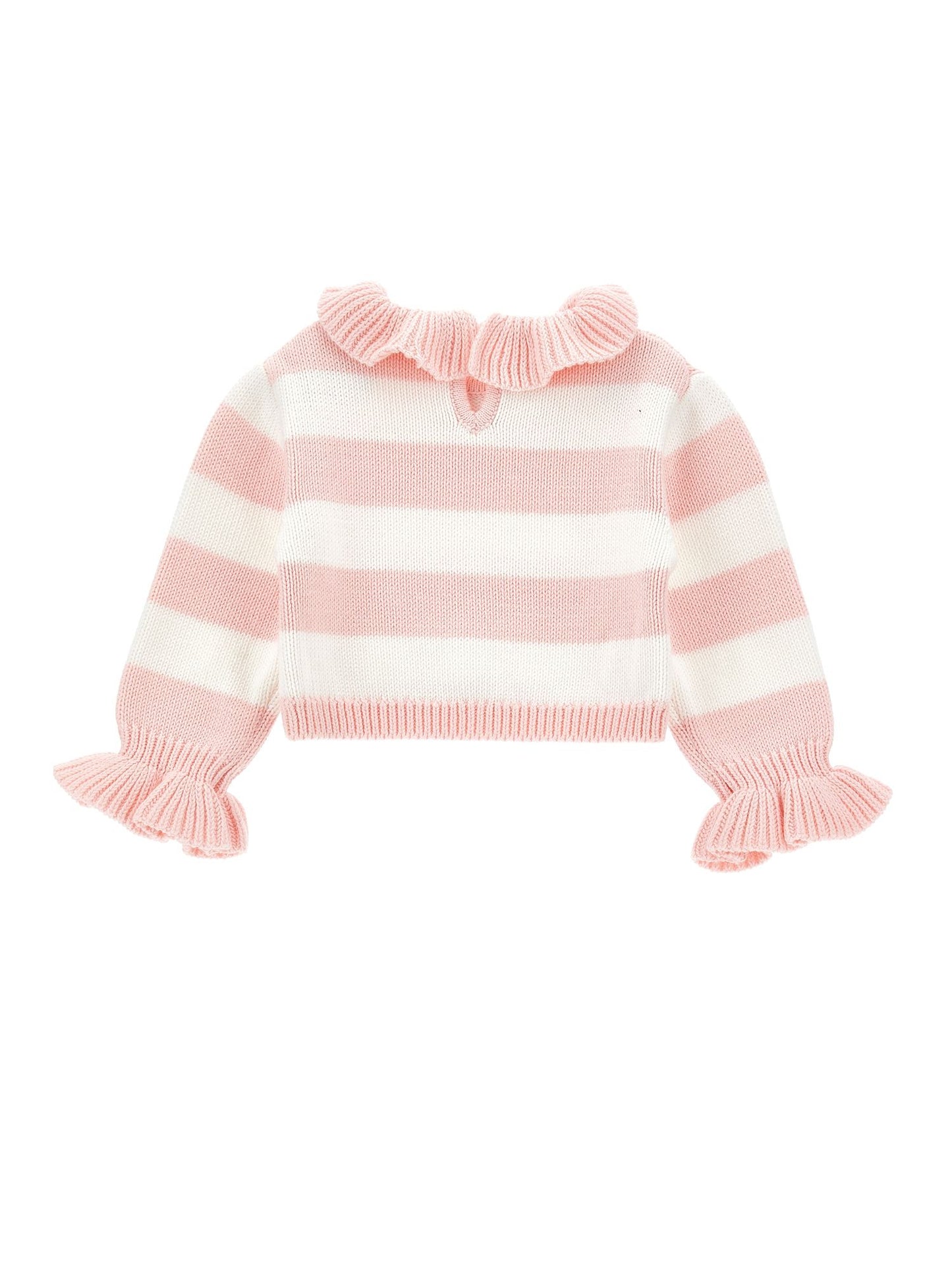 Wool sweater with collar